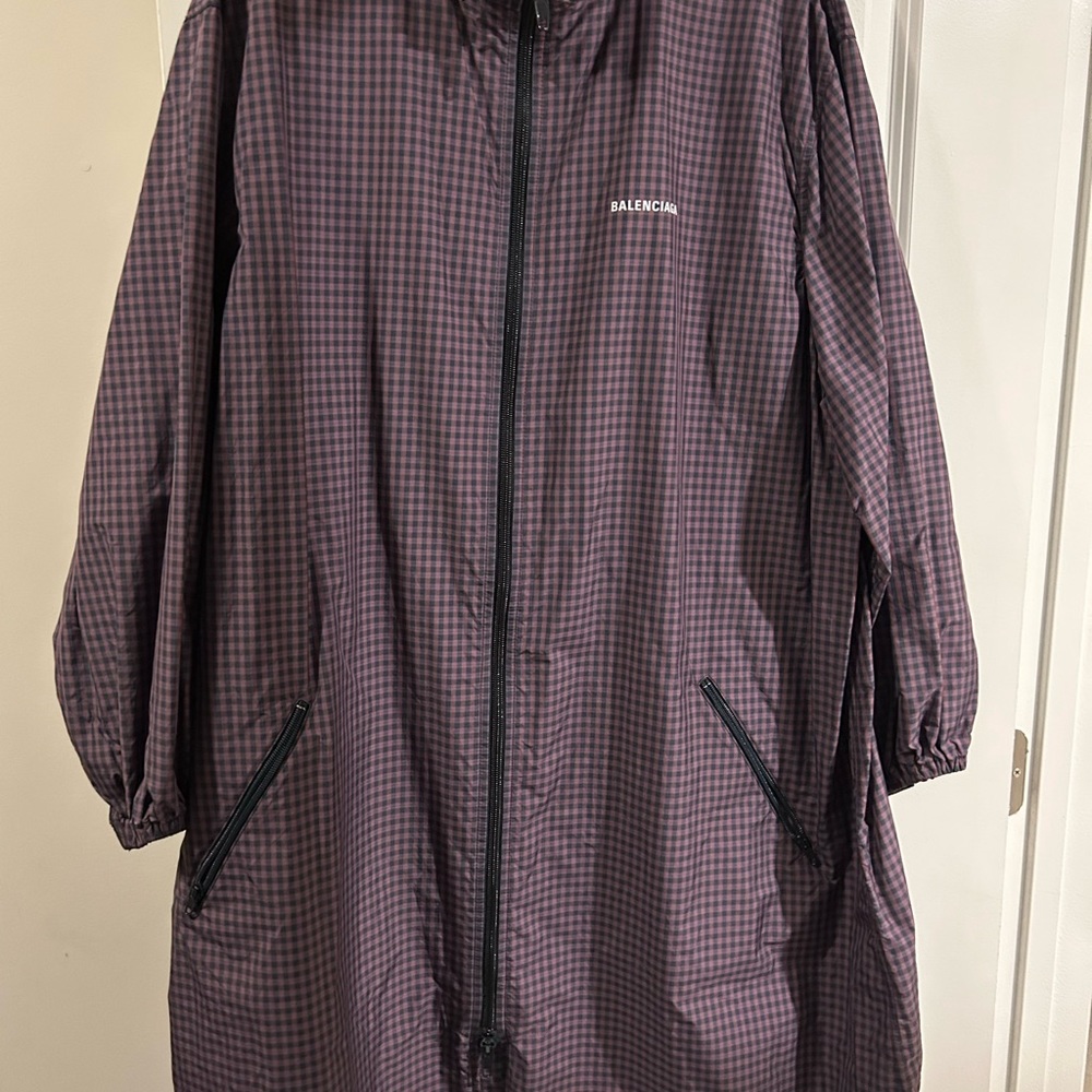 Balenciaga raincoat purple/brown